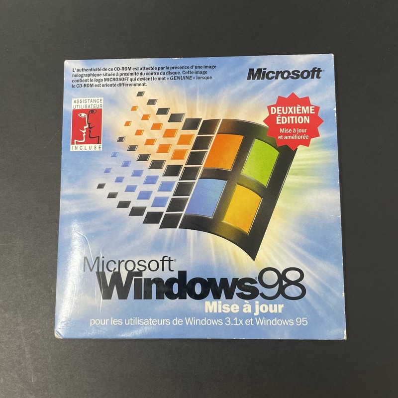 Microsoft Windows 98 Second Edition Upgrade CD-ROM - Mise à Jour Francais/French gallery