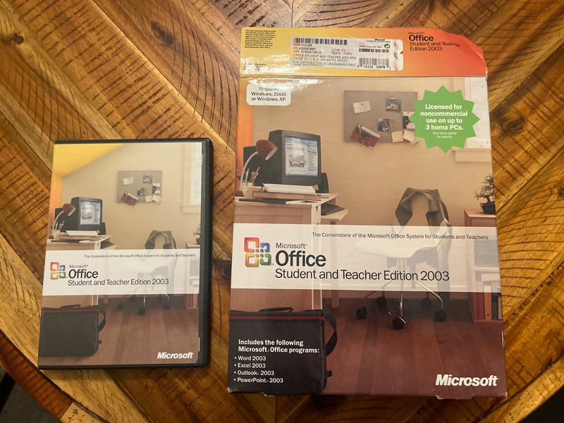 Microsoft Office Student and Teacher Edition 2003 w/Product Key PC