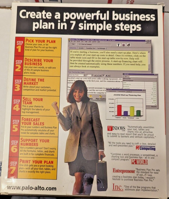 Business Plan Pro - PaloAlto - Windows 95/NT Open Box gallery