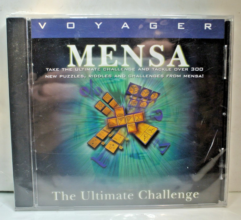 Mensa Ultimate Challenge CD- Over 300 Puzzles Over 70 Riddles – SEALED NEW