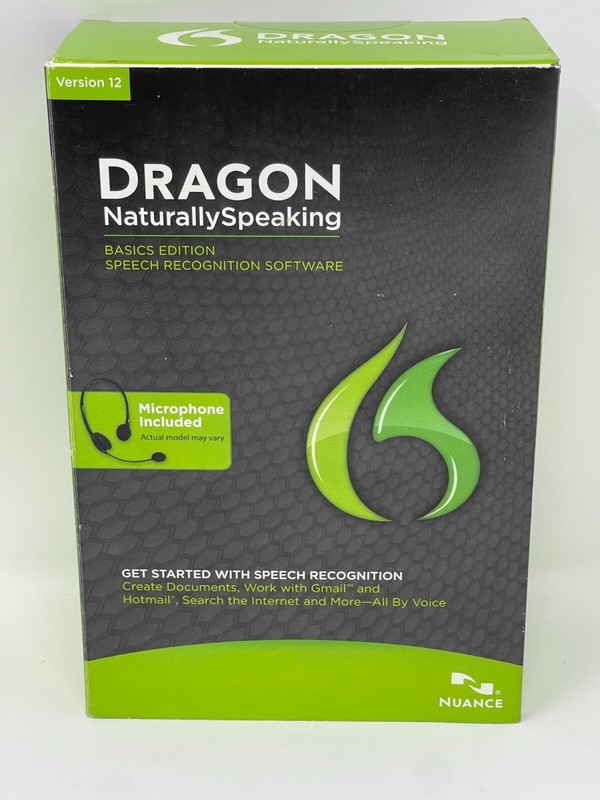 Nuance Dragon NaturallySpeaking 12 Basic Speech Recognition Software App Windows gallery