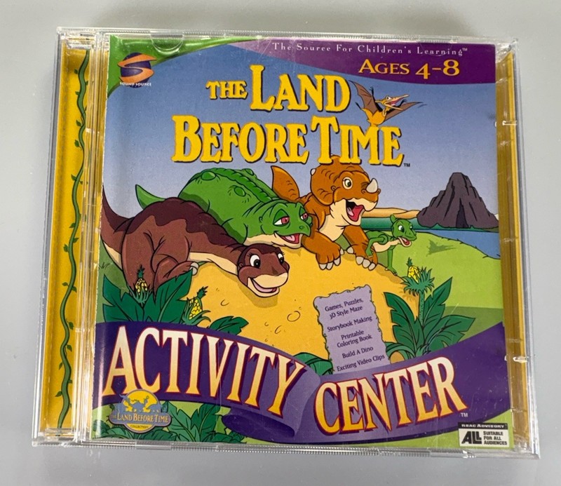 The Land Before Time Activity Center PC CD-ROM Children’s Learning Windows/Mac