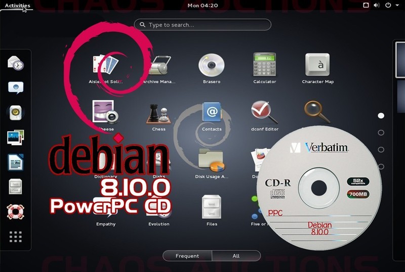 Debian 8.10.0 for PowerPC LINUX INSTALL CD PPC gallery