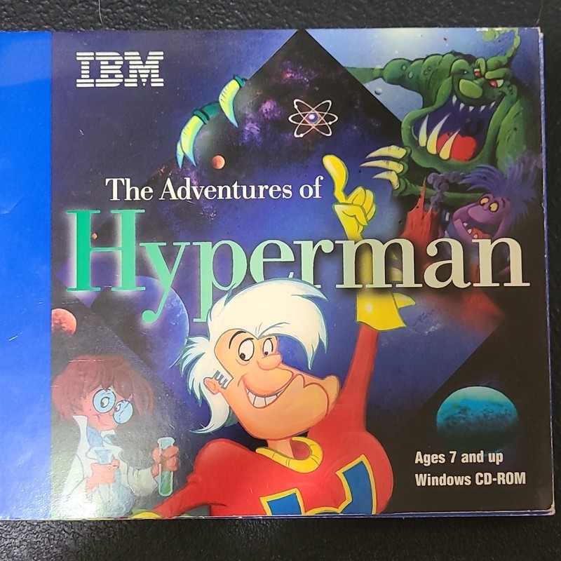IBM The Adventures of Hyperman CD-ROM Windows 3.1 Early Learning 1-57104-186-3