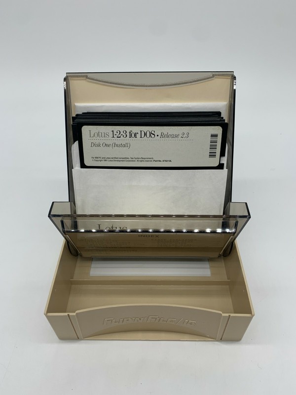 Vintage IBM Compatible Software w/Case First Publisher Lotus 1-2-3 Disk Speedup gallery