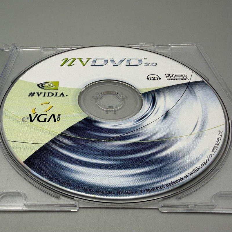 Vintage 2003 NVIDIA NVDVD 2.0 DVD Player Software CD-ROM EVGA Windows PC gallery