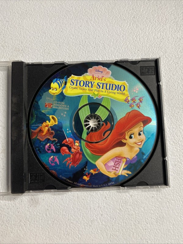 Ariel’s Story Studio CD-ROM Windows/Mac 1997 disc only