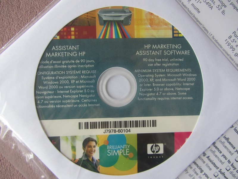 Original HP Marketing Toolkit Assistant Software New in Pkg w CD + Paper 2021 gallery