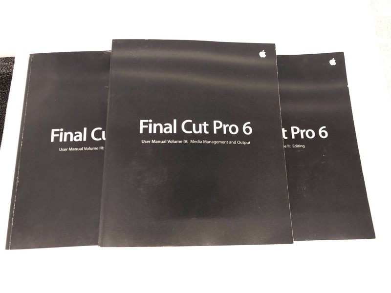 Final Cut Studio 2.0.1 Software and Pro 6 Manuals full set retail international gallery