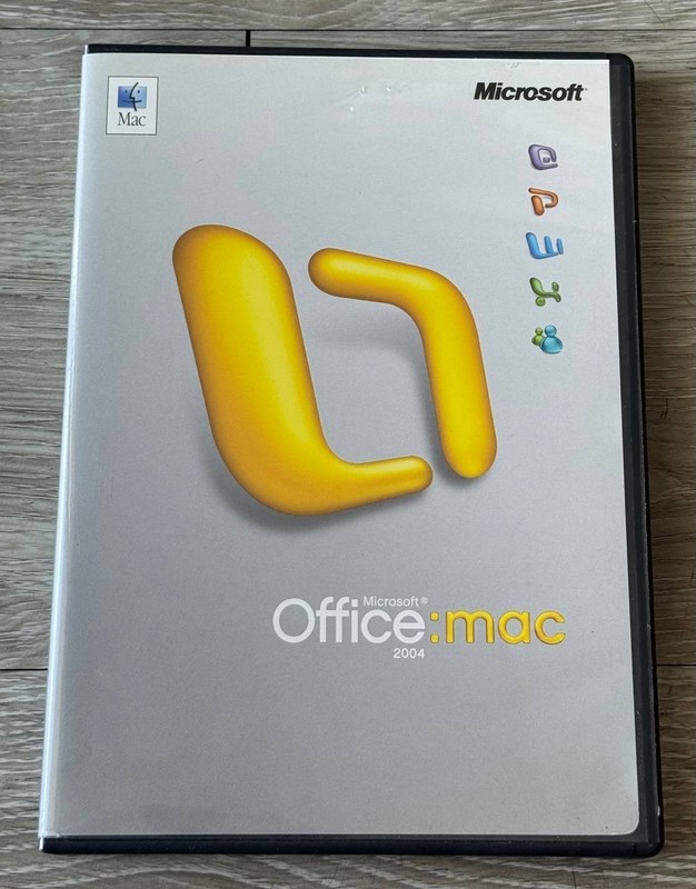 Microsoft Office 2004 for Mac CD Complete w/ Case & Key