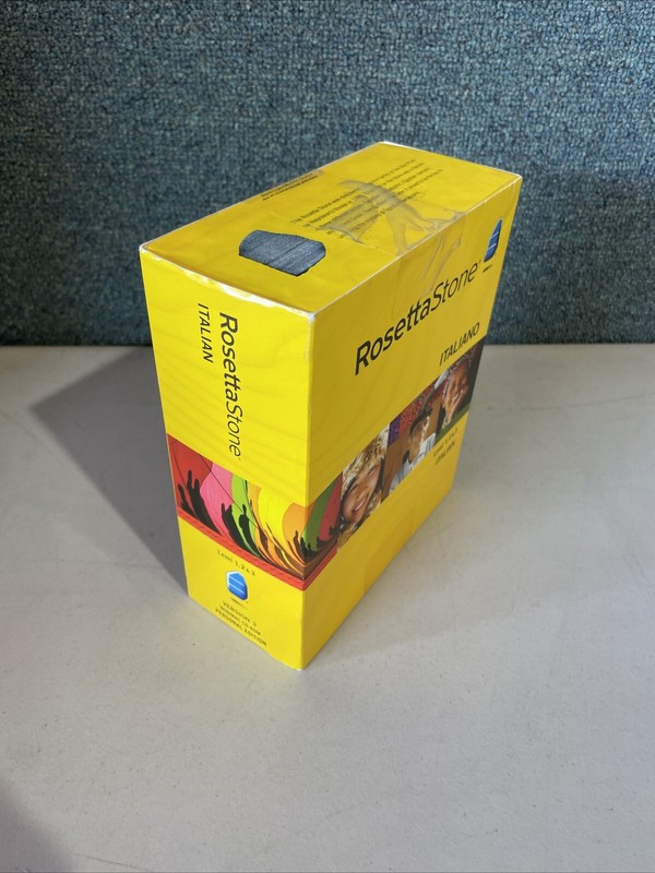 Rosetta Stone Italian Language Course Level 1 2 3 CD Sealed Box Ver 3 Win / Mac gallery