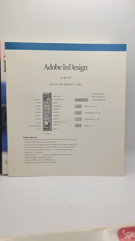 Adobe InDesign 1.0 For Macintosh Full Version Big Box Apple Computer USED READ gallery