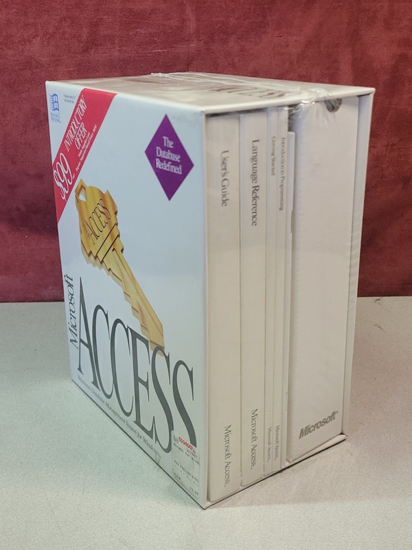Microsoft Access v 1.00 Vintage Software Windows 3.5 Discs Sealed New gallery