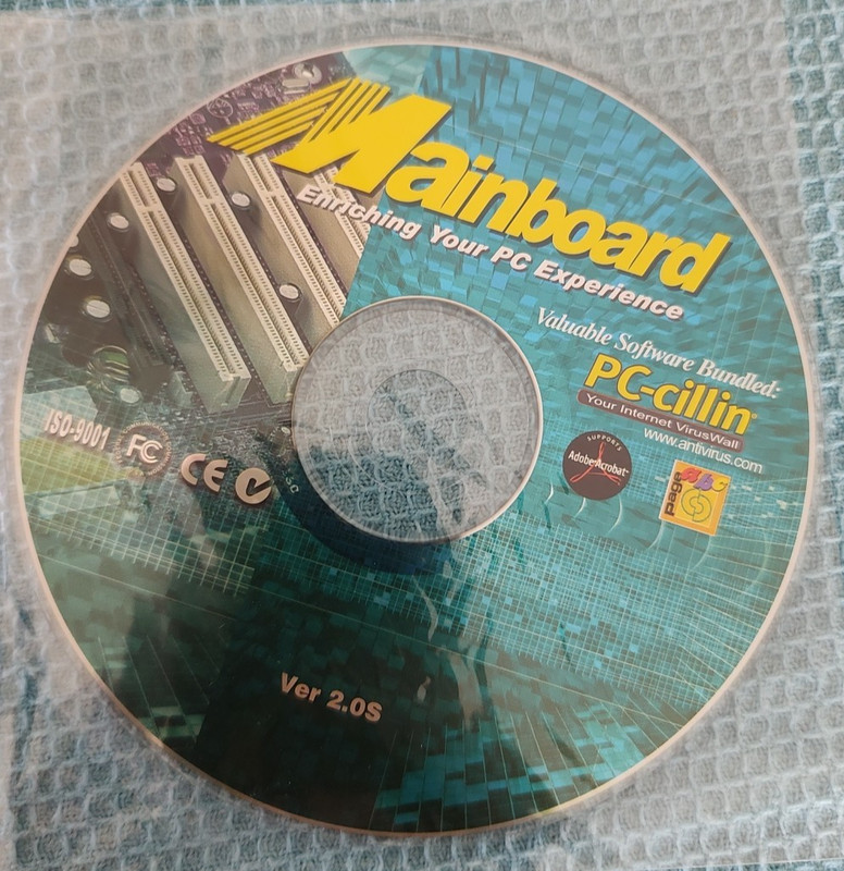 Mainboard ISO-9001 Ver. 2.0S CD-ROM – CD ONLY!!!