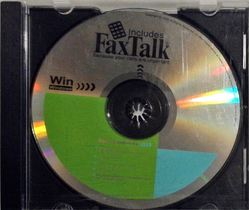 Includes FaxTalk Windows Panda Drivers SE02-T23E PC Program Software Disc VGOOD