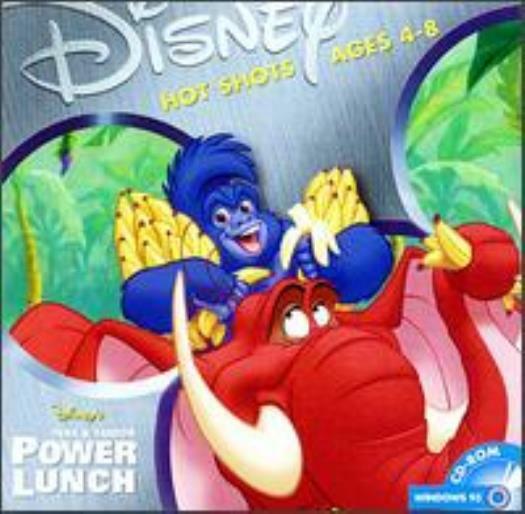 Disney’s Hot Shots Terk & Tantor Power Lunch PC CD Tazan characters hungry game!