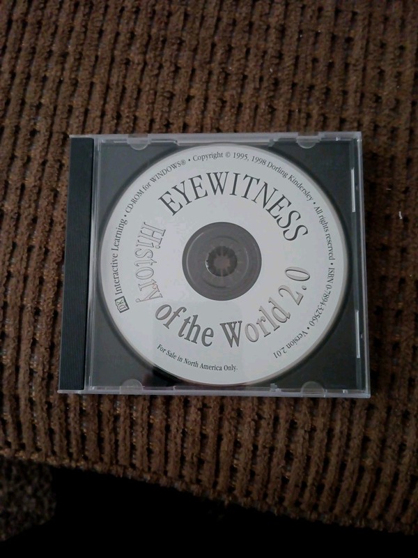 DK: Eyewitness – History of the World 2.0 – CD-ROM disc only 1995, 1998
