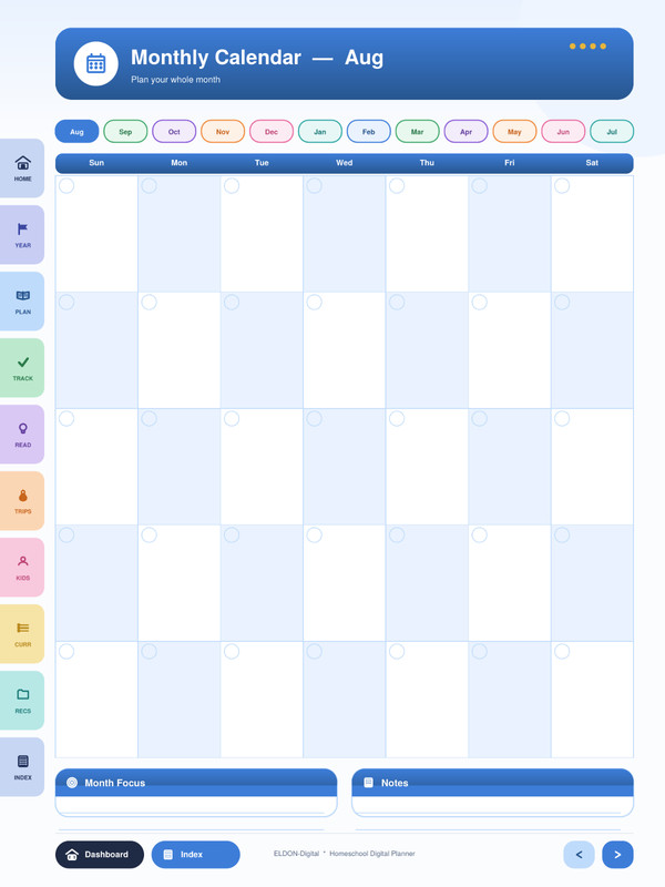 Homeschool Digital Planner Hyperlinked Lesson Planner GoodNotes iPad PDF Bundle gallery