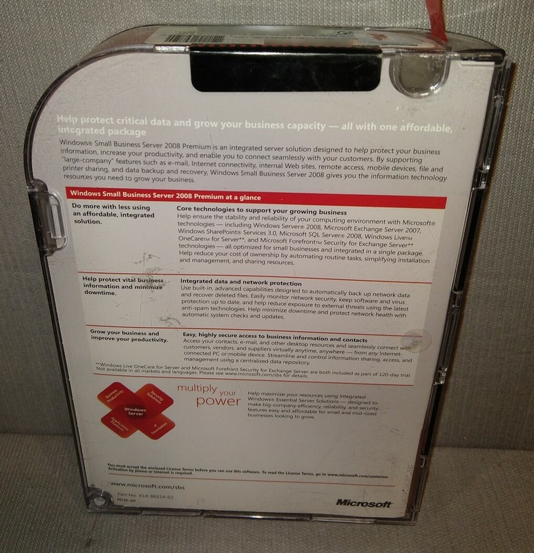 Microsoft Windows Small Business Server 2008 Premium, 5 CAL, T75-02411 gallery