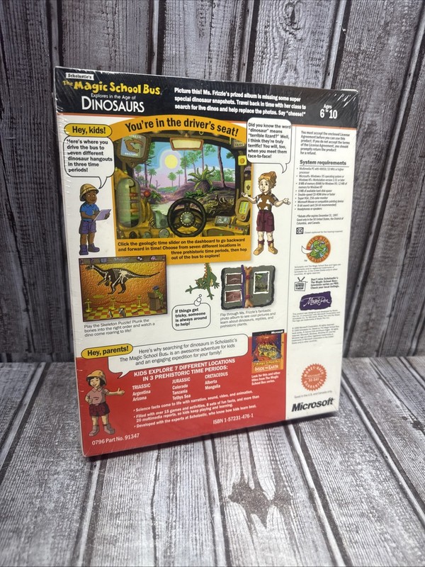 New! MICROSOFT Scholastic's The Magic School Bus Explores Age of Dinosaurs gallery