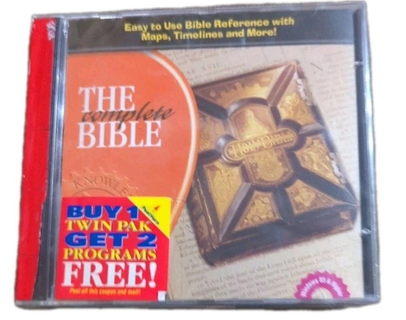 The Complete Bible CD-ROM 1999 Windows 95 Starshine Software Sealed