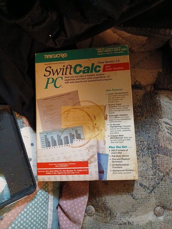 Timeworks Swift Calc PC IBM Compatible PC & Tandy 1000 / 3000 Version 3.0 NR .99