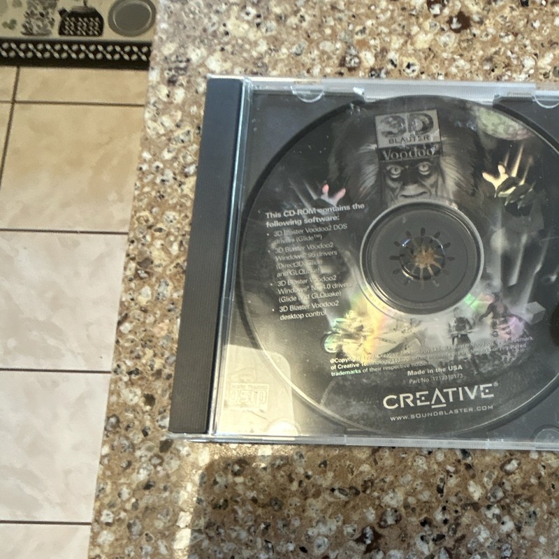 Creative 3D Blaster Voodoo2 Driver & Utility Software CD Win95/DOS/NT4 EN gallery
