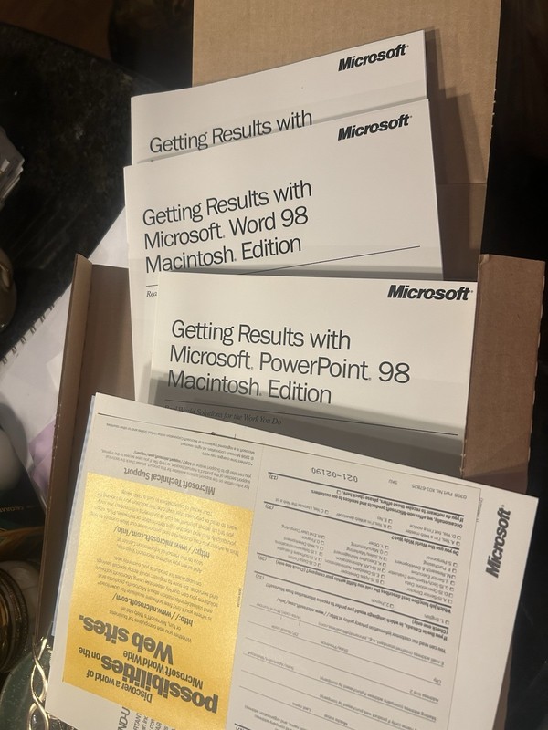 Microsoft Office 98 Macintosh Edition Complete with CD Key Mac OS gallery