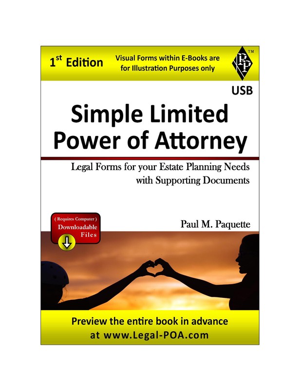 Simple Limited Power of Attorney – Full Version – USB Flash Drive Only