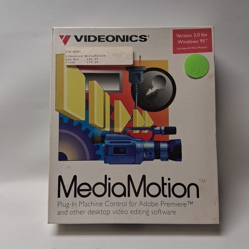 Videonics MediaMotion Version 3 Plugin Machine Control Unit for Editing Software