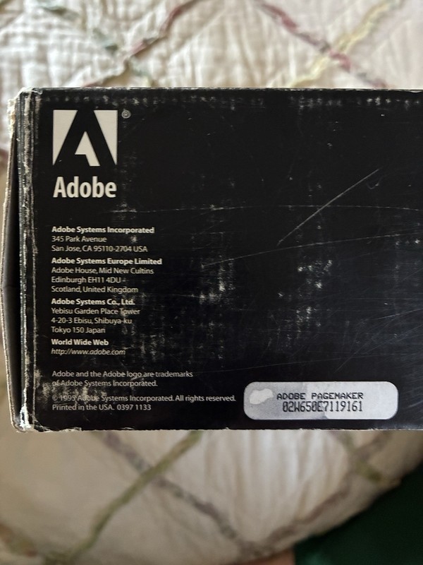 Adobe Photoshop 6.0 Bundle NEW Sealed CD + Illustrator 10 PageMaker 7 NOS gallery
