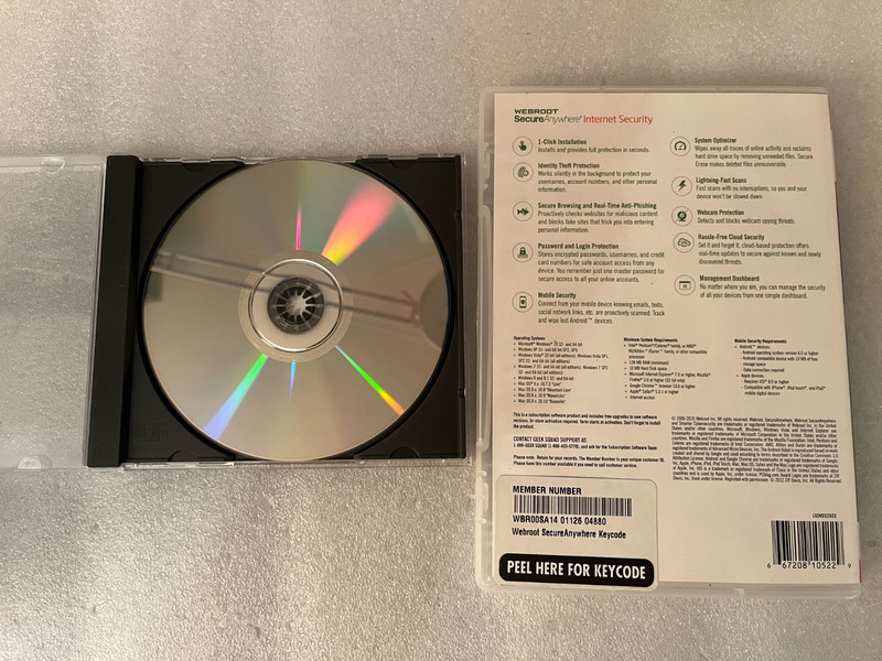 Combo New Sealed Microsoft Windows XP Professional and Webroot SecureAnywhere gallery