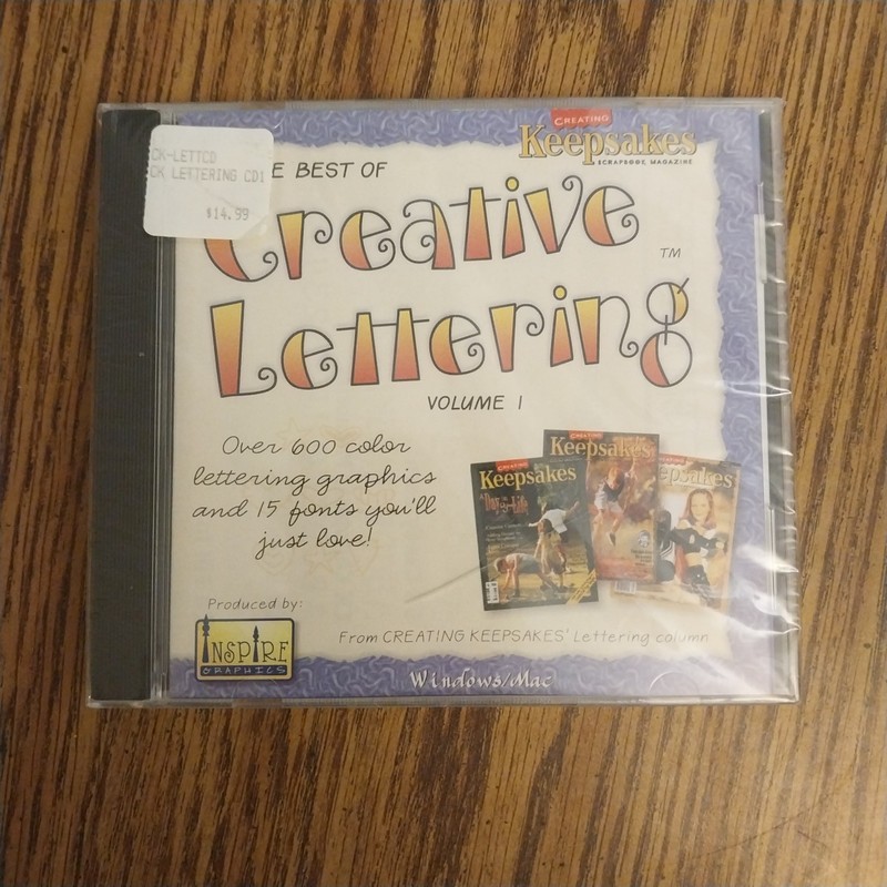 The Best Of Creative Lettering Vol. 1 By Creating Keepsakes Magazine CD-ROM New