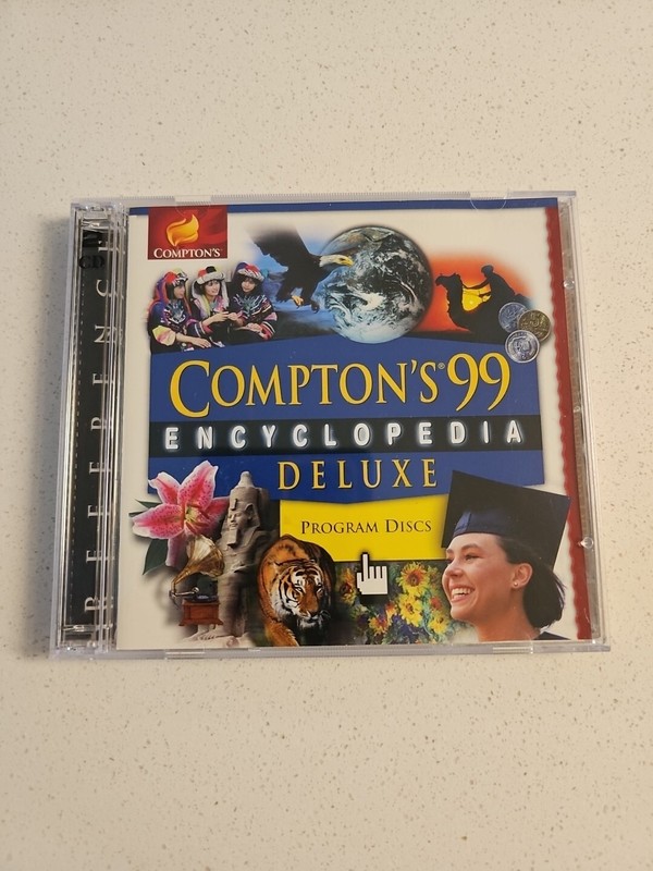 Compton’s 99 Encyclopedia 2 CD-ROM Set for Windows NEW No Box