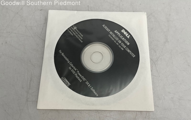 Dell 0K123H Reinstall CD Cyberlink PowerDVD DX 8.1 – New
