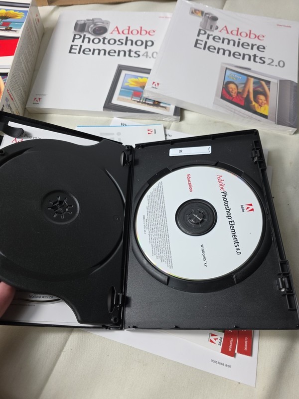 Photoshop Elements 4.0 And Adobe Premier Elements 2.0 W/ Sealed Premiere Manual gallery