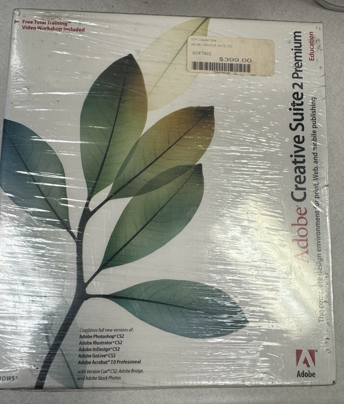 EUC Adobe CS2 Creative Suite 2 Premium Education Version – Windows OS Version