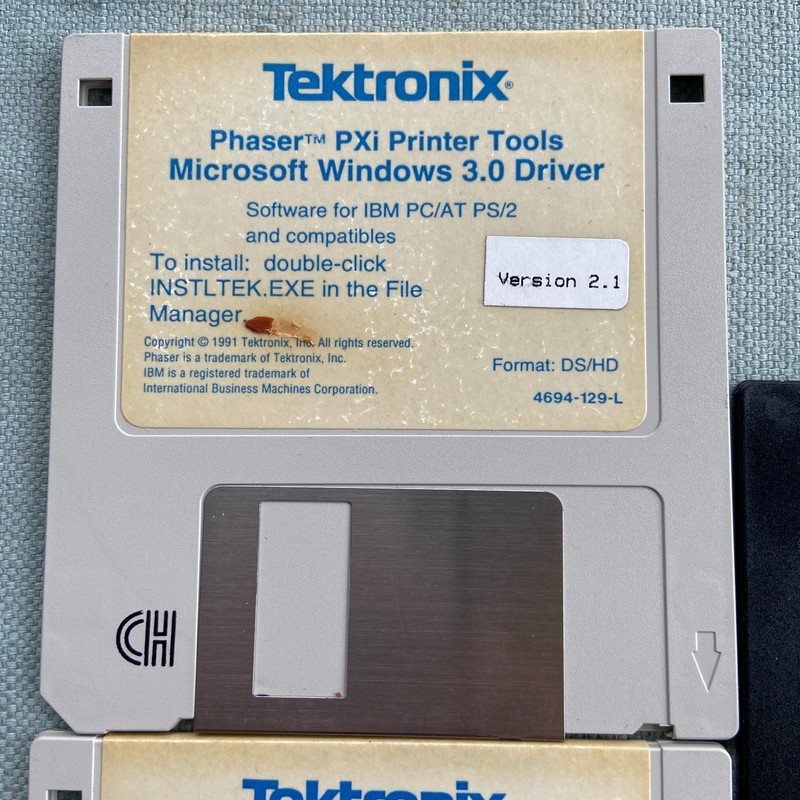 Tektronix Phaser PXi Printer Tools Driver Utilities Windows 3.0 v2.1 1991 1992 gallery