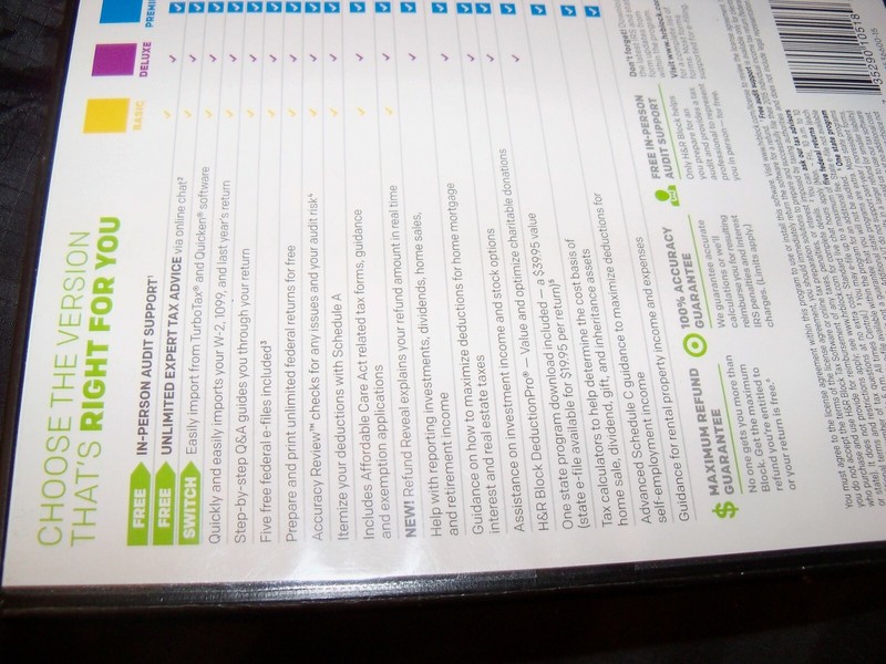 2015 H & R Block Premium Self Employed Rental Tax Software 2015 PC CD Opened box gallery
