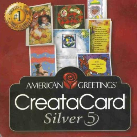 CreataCard 5 Silver PC CD design write create custom print greeting cards SEALED
