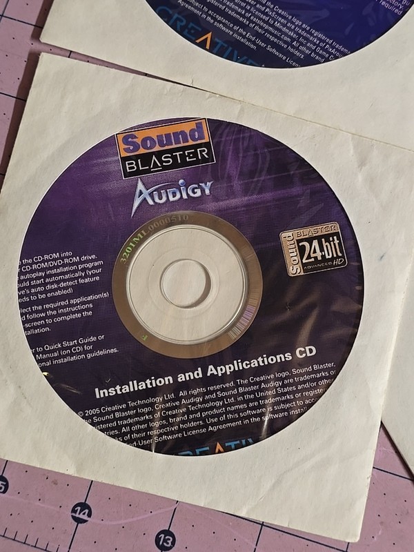 Lot of 6 vintage Creative Sound blaster LIVE CD-ROMS Install CDs for Windows gallery