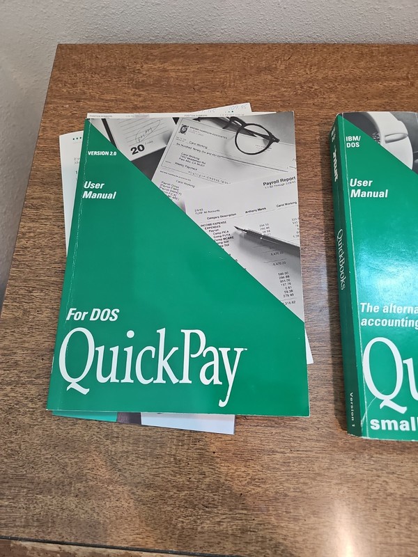 Quickbooks and Quickpay 1992 Version 1.0 With Floppy Disk See Description gallery