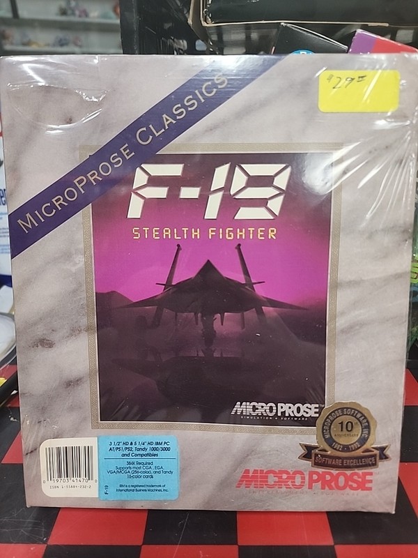 F-19 Stealth Fighter Micro Prose PC Game T-20
