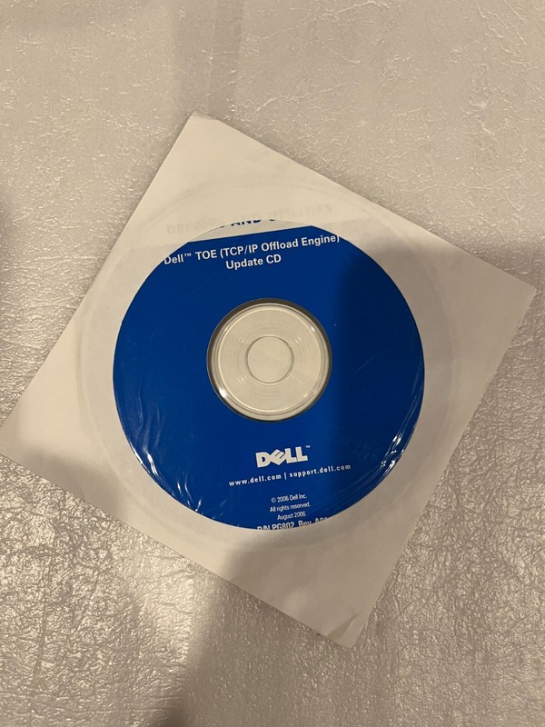 DELL Drivers & Utilities Dell TOE (TCP/IP Offload Engine) Update CD, Sealed