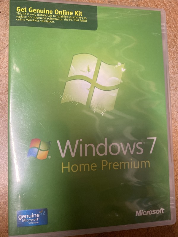 Microsoft Windows 7 Home Premium Upgrade 2 Discs 32/64 Bit Genuine Online Kit