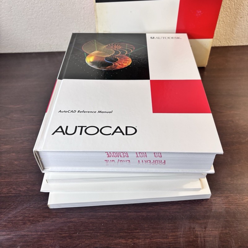 AutoCAD Release 12, Autodesk Drafting Software Manuals (5 Books) No Software gallery