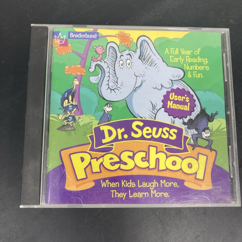 Dr. Seuss Preschool Learning System Ages 3-7 CD-Rom Very good