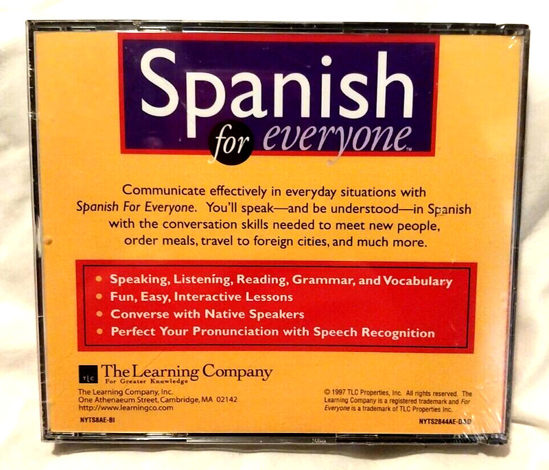 Spanish For Everyone 3 CD's by The Learning Company. 1997. America Online - New! gallery