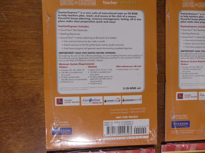 Lot 4 Teacher Express CD-ROM Writing & Grammar Grade 11 & Student Literature 8 gallery