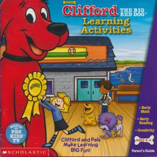 Clifford The Big Red Dog: Learning Activities PC MAC CD kids numbers words game!